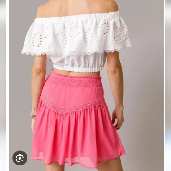 Miami Pink Mini Skirt - Picture 3 of 10